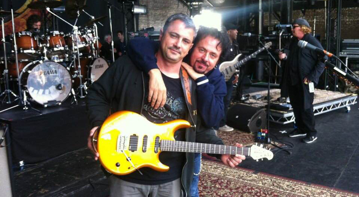 Photo Jim Lopez et Steve Lukather